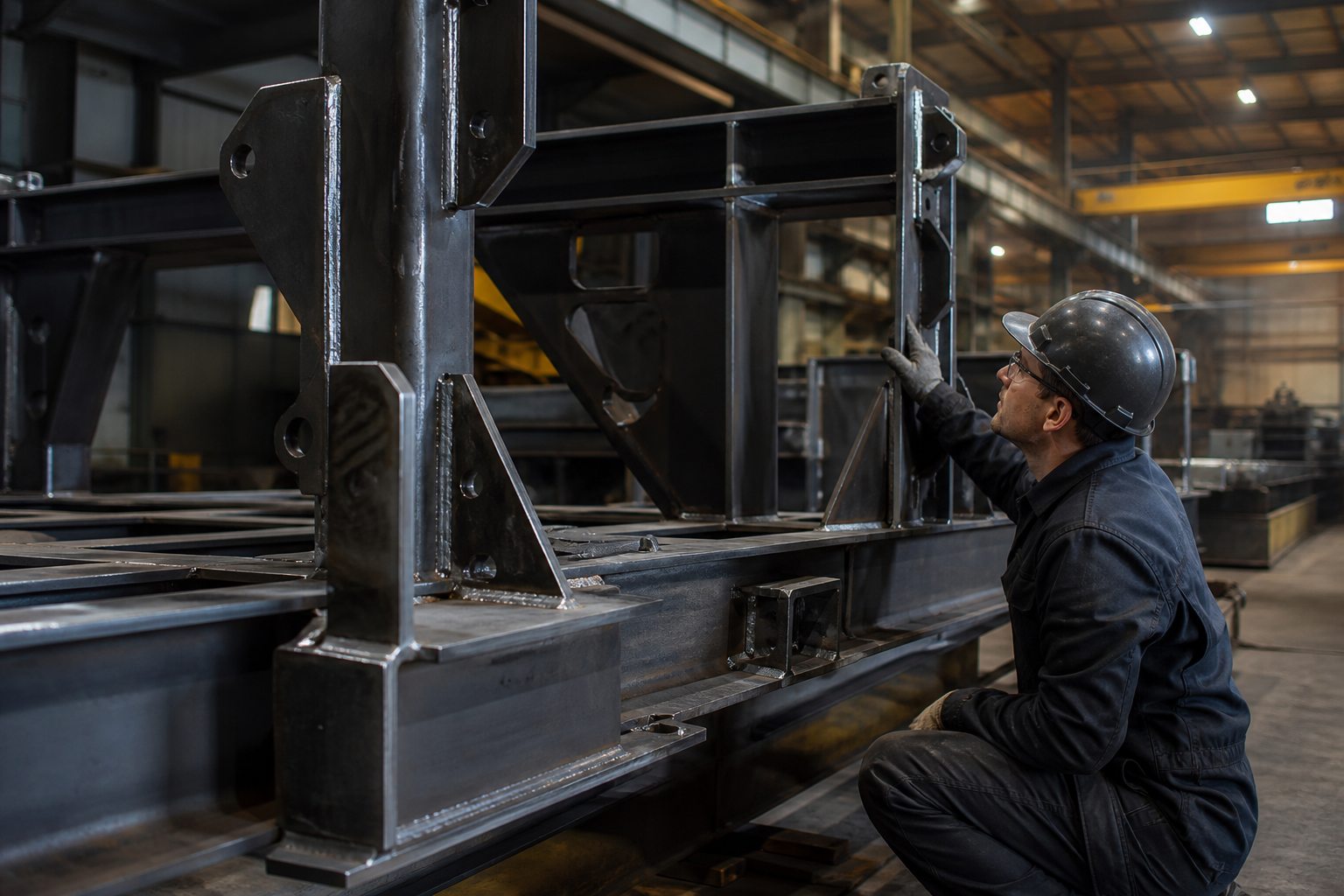 Inspección de una estructura metálica fabricada para uso industrial
